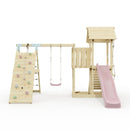 PolarPlay Balcony Tower Kids Wooden Climbing Frame - Climb & Swing Kory Rose
