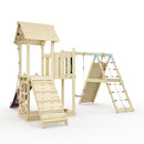 PolarPlay Balcony Tower Kids Wooden Climbing Frame - Climb & Swing Kory Rose