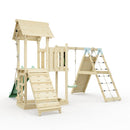 PolarPlay Balcony Tower Kids Wooden Climbing Frame - Climb & Swing Kory Sage