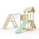 PolarPlay Balcony Tower Kids Wooden Climbing Frame - Climb & Swing Kory Sage