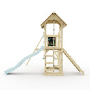 PolarPlay Balcony Tower Kids Wooden Climbing Frame - Swing Bjorn Mist