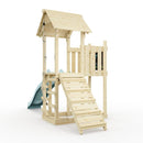 PolarPlay Balcony Tower Kids Wooden Climbing Frame - Una Mist
