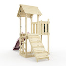 PolarPlay Balcony Tower Kids Wooden Climbing Frame - Una Rose