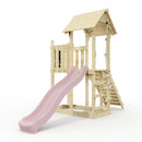PolarPlay Balcony Tower Kids Wooden Climbing Frame - Una Rose