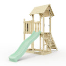 PolarPlay Balcony Tower Kids Wooden Climbing Frame - Una Sage