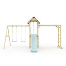 Polarplay Climbing Frame with Double Swing, Monkey Bars and Slide - Oerebro