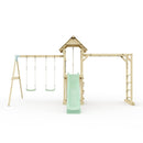 Polarplay Climbing Frame with Double Swing, Monkey Bars and Slide - Oerebro