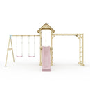 Polarplay Climbing Frame with Double Swing, Monkey Bars and Slide - Oerebro