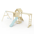 Polarplay Climbing Frame with Extended Tower, Double Swing, Monkey Bars and Slide - Helsingborg