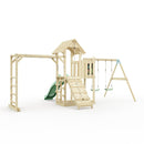 Polarplay Climbing Frame with Extended Tower, Double Swing, Monkey Bars and Slide - Helsingborg
