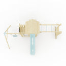 Polarplay Climbing Frame with Extended Tower, Single Swing, Monkey Bars and Slide - Stroemsund
