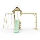 Polarplay Climbing Frame with Single Swing, Monkey Bars and Slide - Malmoe