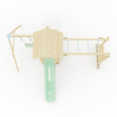 Polarplay Climbing Frame with Single Swing, Monkey Bars and Slide - Malmoe
