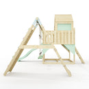 PolarPlay Climbing Platform and Playhouse with Double Swing, Climbing Wall and Slide - Oscar