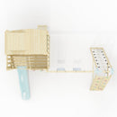 PolarPlay Climbing Platform and Playhouse with Double Swing, Climbing Wall and Slide - Oscar