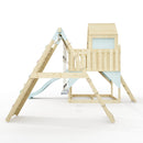 PolarPlay Climbing Platform and Playhouse with Double Swing, Climbing Wall and Slide - Oscar