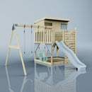 PolarPlay Climbing Platform and Playhouse with Double Swing - Nils