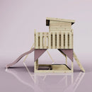 PolarPlay Climbing Platform and Playhouse with Double Swing - Nils