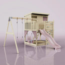 PolarPlay Climbing Platform and Playhouse with Double Swing - Nils