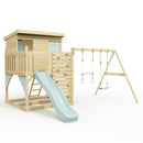 PolarPlay Climbing Platform and Playhouse with Double Swing - Nils