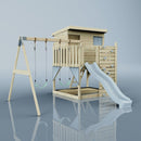 PolarPlay Climbing Platform and Playhouse with Double Swing - Nils