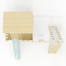 PolarPlay Climbing Platform and Playhouse with Single Swing and Climbing Wall - Emil