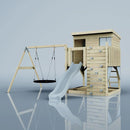 PolarPlay Climbing Platform and Playhouse with Single Swing - Nils