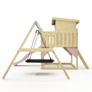 PolarPlay Climbing Platform and Playhouse with Single Swing - Nils