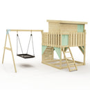 PolarPlay Climbing Platform and Playhouse with Single Swing - Nils