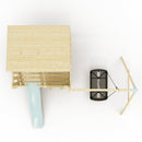 PolarPlay Climbing Platform and Playhouse with Single Swing - Nils