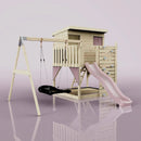 PolarPlay Climbing Platform and Playhouse with Single Swing - Nils