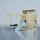 PolarPlay Climbing Platform and Playhouse with Single Swing - Nils