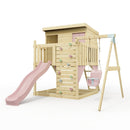 PolarPlay Climbing Platform and Playhouse with Single Swing - Tjorven
