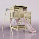 PolarPlay Climbing Platform and Playhouse with Single Swing - Tjorven