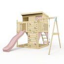 PolarPlay Climbing Platform and Playhouse with Single Swing - Tjorven