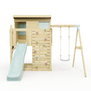 PolarPlay Climbing Platform and Playhouse with Single Swing - Tjorven