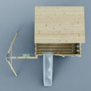 PolarPlay Climbing Platform and Playhouse with Single Swing - Tjorven