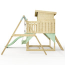PolarPlay Climbing Platform and Playhouse with Single Swing - Tjorven