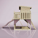 PolarPlay Climbing Platform and Playhouse with Single Swing - Tjorven