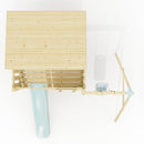 PolarPlay Climbing Platform and Playhouse with Single Swing - Tjorven