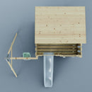 PolarPlay Climbing Platform and Playhouse with Single Swing - Tjorven