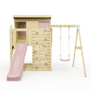 PolarPlay Climbing Platform and Playhouse with Single Swing - Tjorven