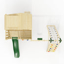 PolarPlay Kids Climbing Tower & Playhouse - Climb & Swing Ragna Green