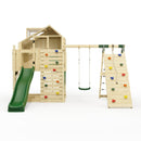 PolarPlay Kids Climbing Tower & Playhouse - Climb & Swing Ragna Green