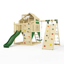 PolarPlay Kids Climbing Tower & Playhouse - Climb & Swing Ragna Green