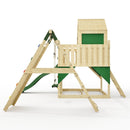 PolarPlay Kids Climbing Tower & Playhouse - Climb & Swing Ragna Green