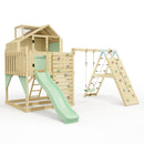 PolarPlay Kids Climbing Tower & Playhouse - Climb & Swing Ragna Sage