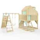 PolarPlay Kids Climbing Tower & Playhouse - Climb & Swing Ragna Sage
