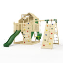 PolarPlay Kids Climbing Tower & Playhouse - Climb & Swing Thora Green