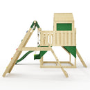 PolarPlay Kids Climbing Tower & Playhouse - Climb & Swing Thora Green